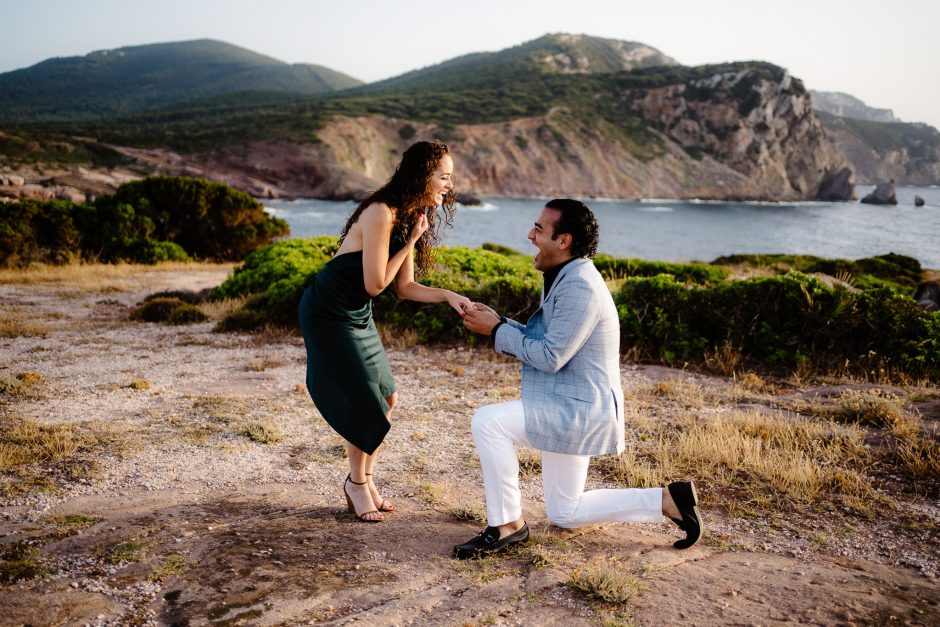 wedding proposal sardinia